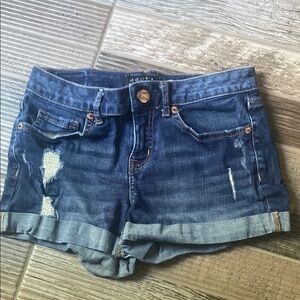 🎁Aeropostale Blue Jean Shorts Distressed